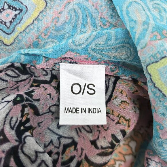 Anthropologie SAACHI Mystical Garden Open Front Ruffle Sleeve Kimono Cardigan - Picture 12 of 13